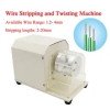 Wire stripping and twisting machine