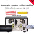 Fully automatic cutting peeling half peel machine middle strip equipment English display computer wire stripping machine