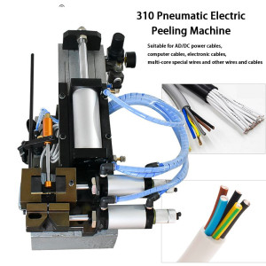 310/315 Pneumatic Electric Wire Peeling Machine Small Mini Power Cord Cable Stripper Machine Automatic Cable Stripping Machine