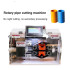Fully automatic Rotary PE PVC tube cutting machine Belt traction non burr hard plastic pipe cut equipment OD 4 - 32 mm