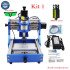 Mini Metal Frame CNC 1310 Router Laser Engraving Square Rail Desktop Assembled Pcb Milling Machine 500MW Laser Head