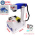50W Raycus Fiber Laser Metal Engraver 30W 20W Metal Laser Marking Engraving Machine with Rotary Axis RC1001 Galvanometer