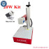 Autofocus 50W Fiber Laser Marking Machine With Ring Rotary Axis 20W 30W For Metal Stainless Steel Leather Engraving Tool