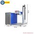 Raycus Fiber Laser Marking Machine 20W 30W 50W Optional Upgrade Rotation Axis Metal Gold Silver Disassembled Engraving Engraver