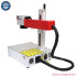 Mini 20W MAX Fiber Laser Marking Machine Jewerly Metal Engraving Engraver With Rotary For Card Silver Gold Cutting