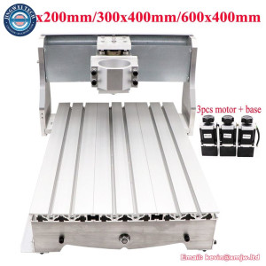 CNC Router 6040 Frame Kit 3040 Woodworking Engraving Milling Machine Bed 3020 Wood Carving with 57mm Stepper Motor Base Coupling