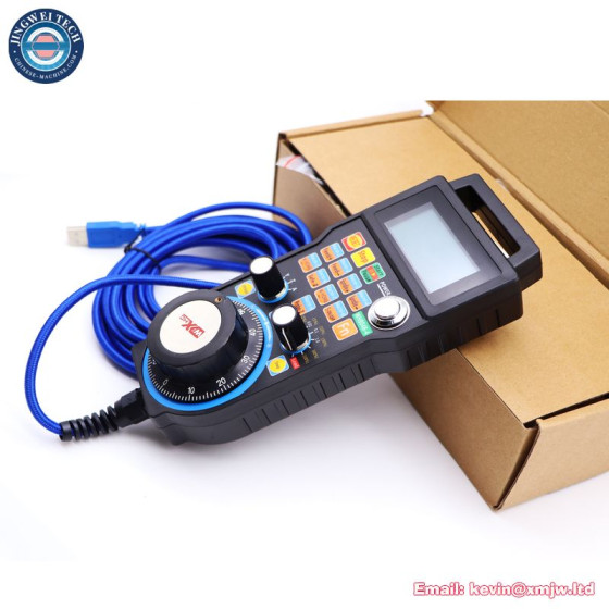 LHB04B  4 / 6 Axis Mach3 Wired MPG Pendant Handwheel Controller For CNC Engraving Machine