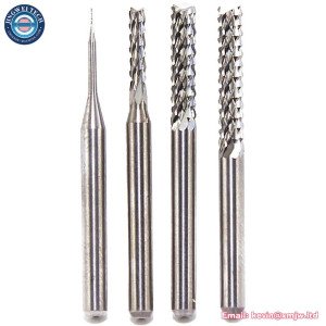 Solid Carbide Corn End CNC Cutting Milling Tools D0.8, 1.0, 1.6, 1.8, 2.4, 3.1 PCB mill Milling Cutter Bits