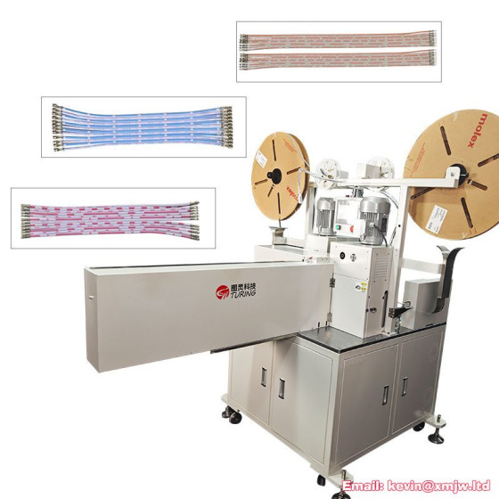 Automatic High Speed Line Double-headed Terminal Crimping Machine Electronic Cable Wire Cutting Stripping and Terminal Machine