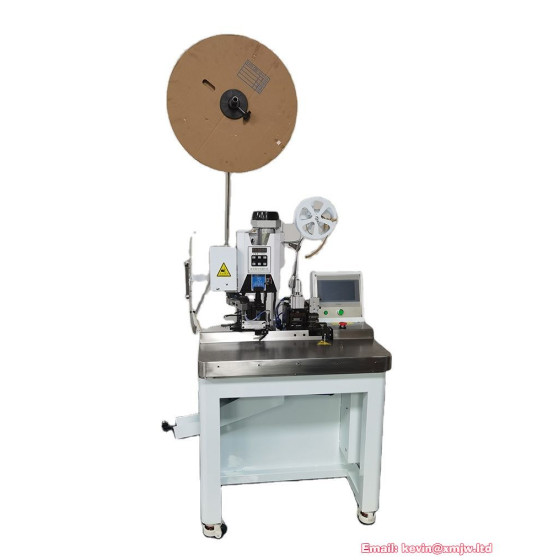 Full Automatic Jacketed wire stripping and terminal machine /cable wire jacket cutting and stripping terminal crimping machine